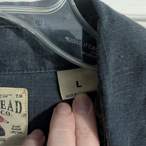 Red Head Brand Co. Classic Denim Button-Down Shirt Size Large (EUC) - Picture 5 of 12